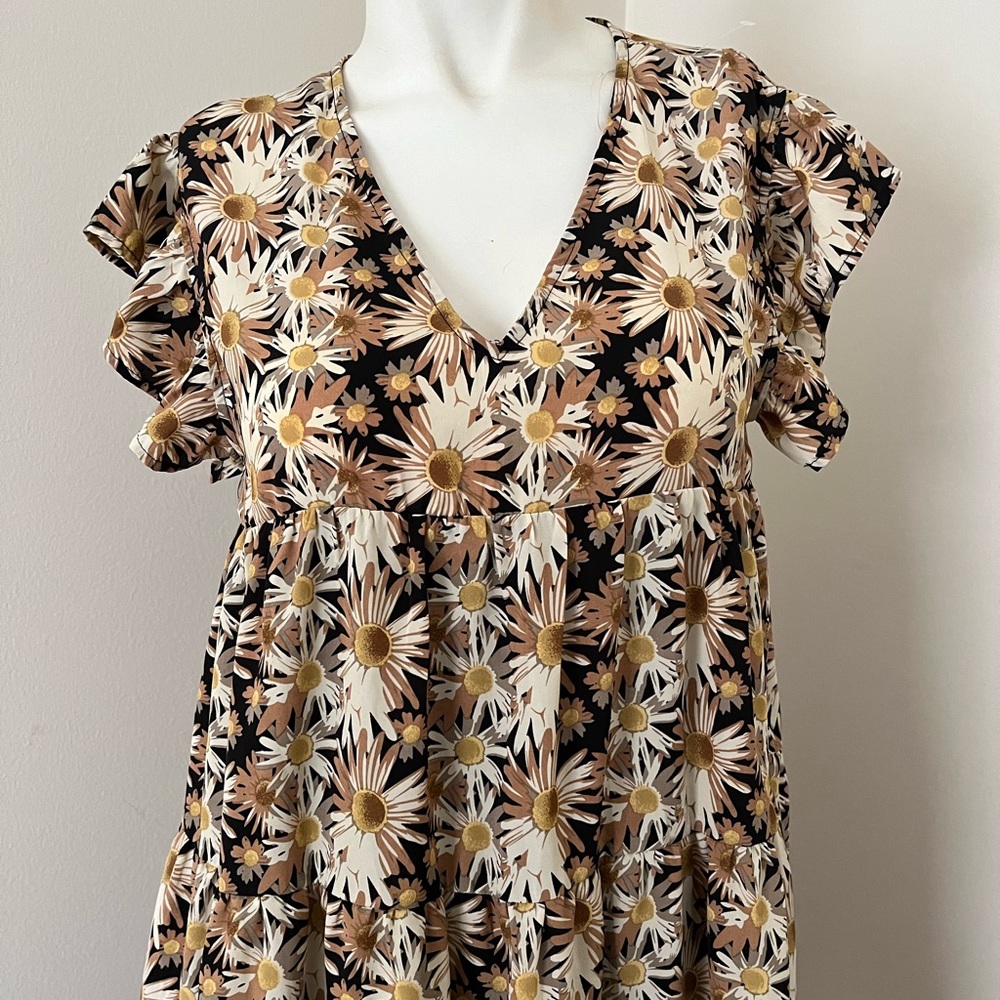 HERE / NOW floral tiered dress - Picture 3 of 7